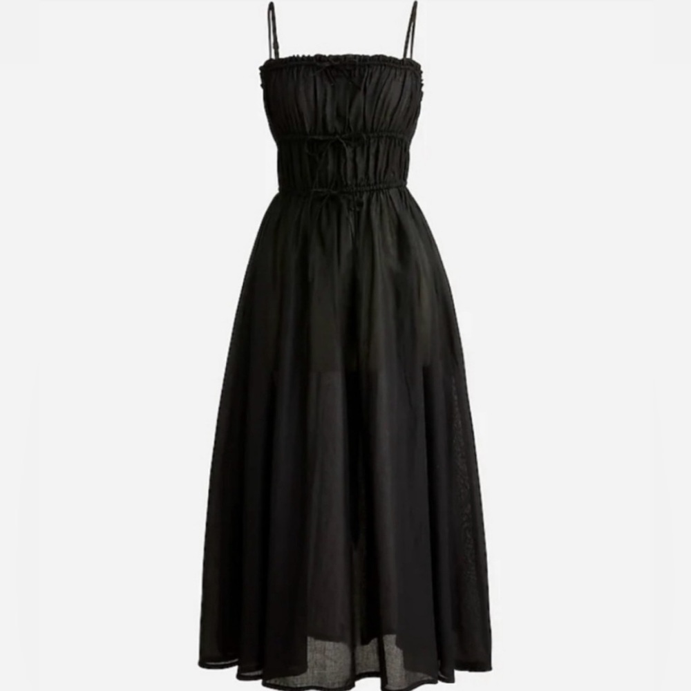 J. Crew Tie Front Voile Coverup Dress
